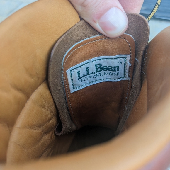 LL Bean Vintage Leather Work Boots Made in USA - Picture 3 of 7